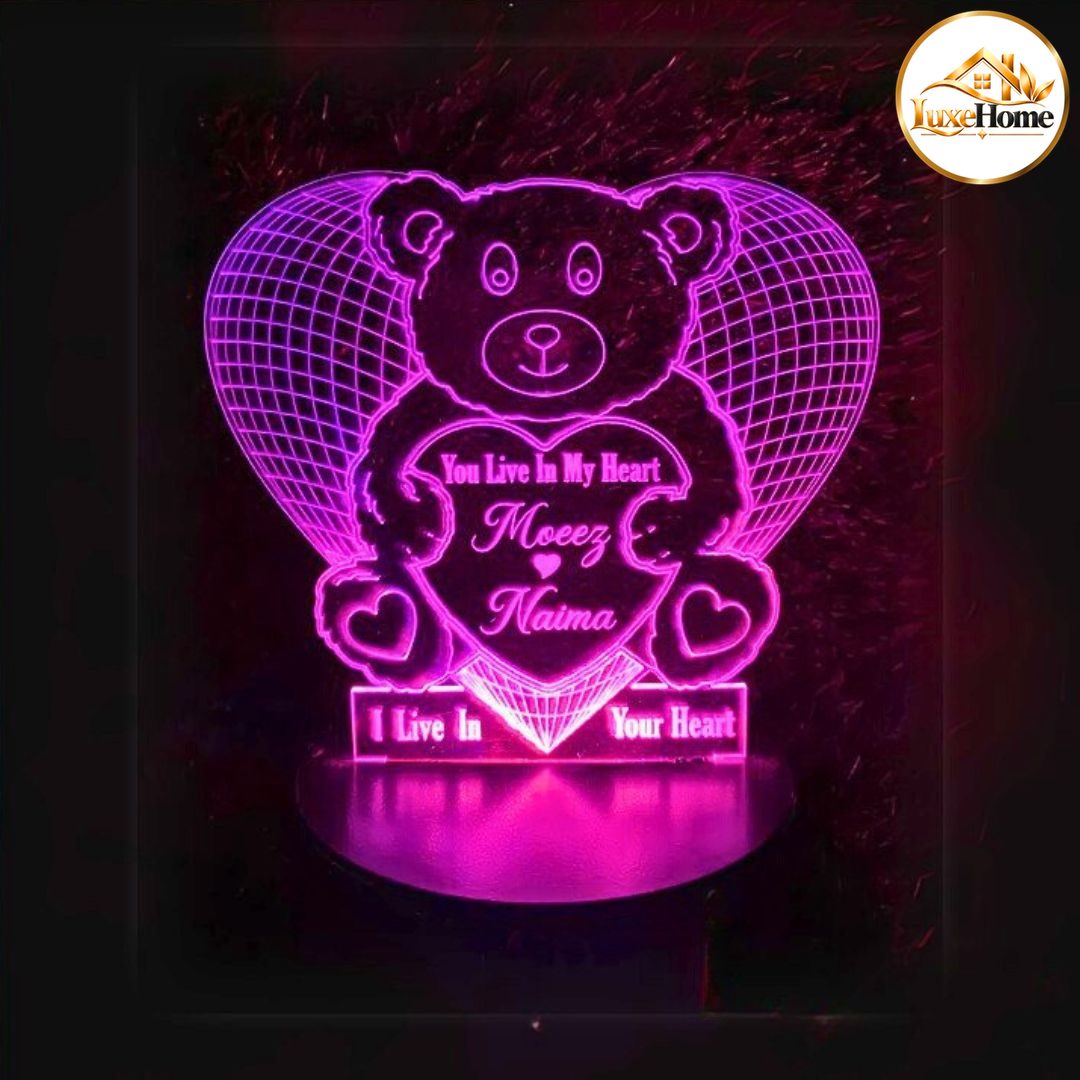 Panda Customised 3D illusion Lamp