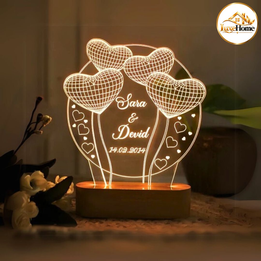 Round Shaped Customised 3D Illusion Lamp