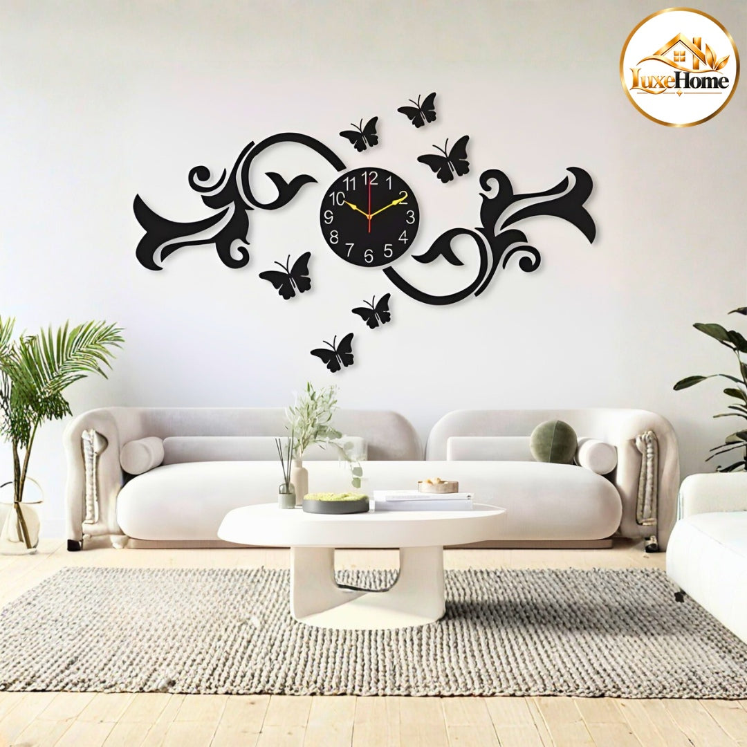 Beautiful design wall clock with light